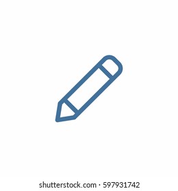 Pencil icon. Writing sign vector