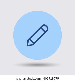 Pencil icon. Writing sign vector