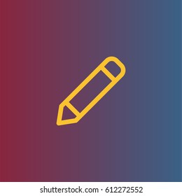 Pencil icon. Writing sign vector