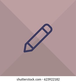 Pencil icon. Writing sign vector