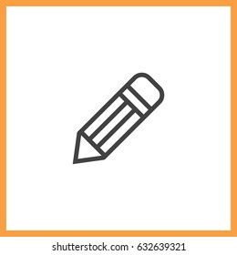 Pencil icon. Writing vector.