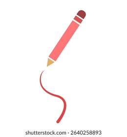 Pencil icon, writing, vector illustration, symbol, design logo template picture, for ui or ux isolated on white for mobile app, editable
