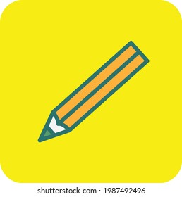 Icono de lápiz con fondo amarillo