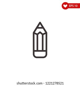 Pencil icon-drawing tool vector line icon