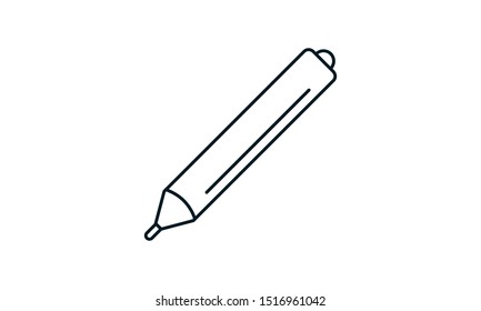 Pencil icon.High quality logo for web site design and mobile apps. Vector illustration on a white background.
