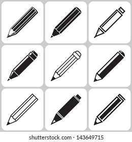 Pencil Icons Set