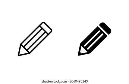 Pencil icons set. pen sign and symbol. edit icon vector