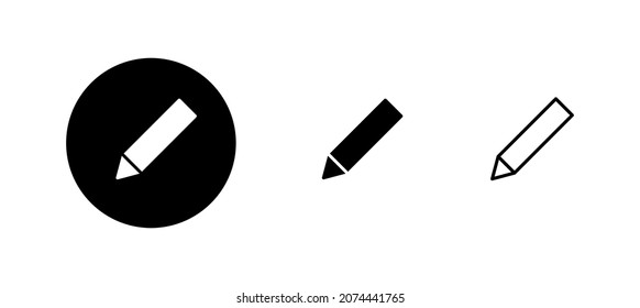Pencil icons set. pen sign and symbol. edit icon vector