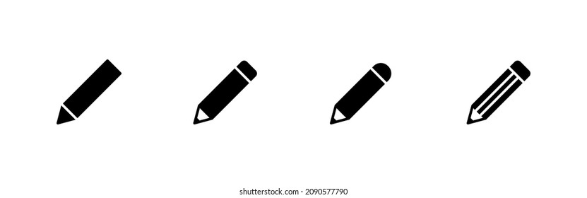 Pencil icons set. pen sign and symbol. edit icon vector