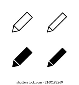 Pencil icons vector. pen sign and symbol. edit icon vector