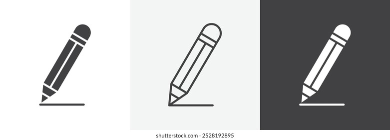 Pencil icon.Trendy modern flat linear vector illustration on white background.