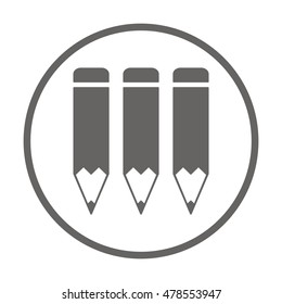 Pencil icon,vector.  Flat design.