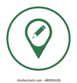 Pencil icon,vector. Flat design.