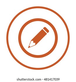 Pencil icon,vector. Flat design.