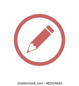 Pencil icon,vector. Flat design.