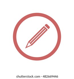 Pencil  icon,vector. Flat design.