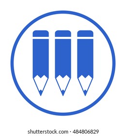Pencil icon,vector.  Flat design.