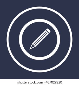 Pencil  icon,vector. Flat design.