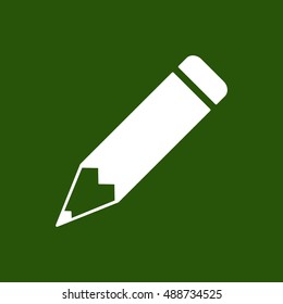 Pencil icon,vector.  Flat design.