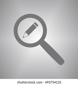 Pencil icon,vector. Flat design.