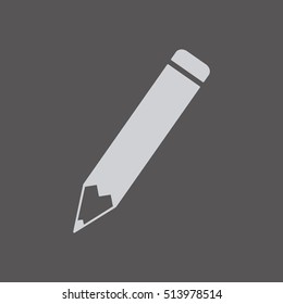 Pencil icon,vector.  Flat design.