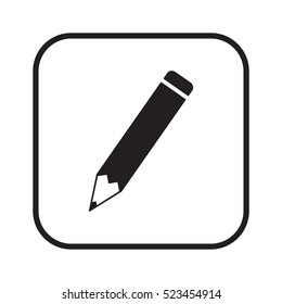 Pencil icon,vector.  Flat design.