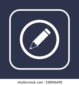Pencil icon,vector. Flat design.