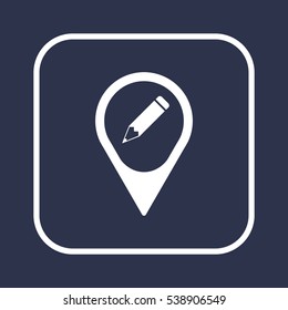 Pencil icon,vector. Flat design.