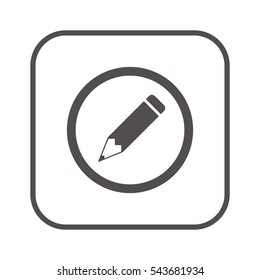 Pencil icon,vector. Flat design.