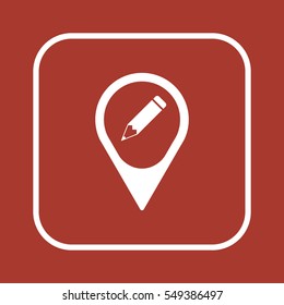 Pencil icon,vector. Flat design.