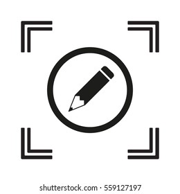 Pencil icon,vector. Flat design.