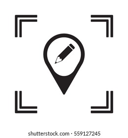 Pencil icon,vector. Flat design.