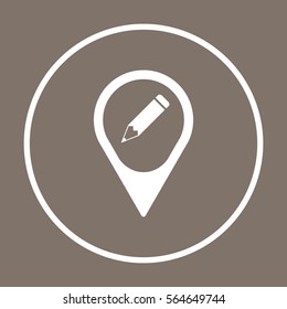Pencil icon,vector. Flat design.