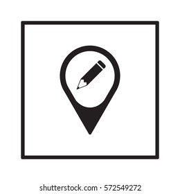 Pencil icon,vector. Flat design.