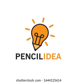 Pencil Idea Logo Template Design