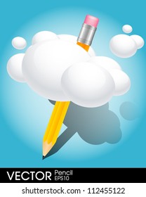 pencil and idea thinking