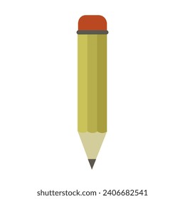 Pencil illustrated on white background