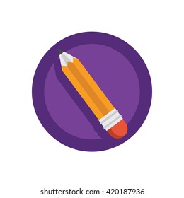 Pencil Illustration - Flat Icon