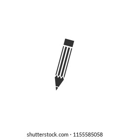 Pencil Illustration icon. Flat Pencil Vector. Pencil Logo