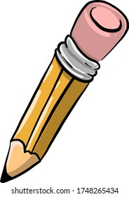 Pencil , illustration, vector on white background