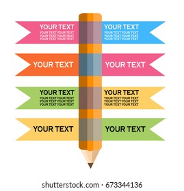 Pencil infographic