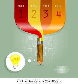 Pencil Infographics