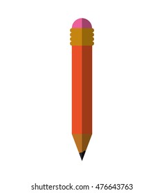 pencil instrument draw write icon. Isolated and flat illustration. Vector graphic