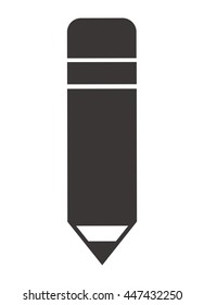 pencil  isolated icon design, vector illustration  graphic 