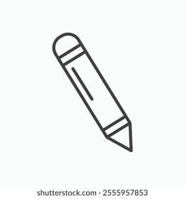 Pencil isolated icon. vector illustration.