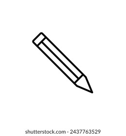 Pencil Isolated Line Icon Style Design. Simple Vector illustration
