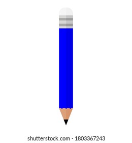 pencil isolated on white background. office supply icon. vector illustration