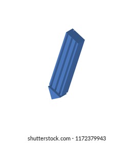 Pencil isometric left top view 3D icon