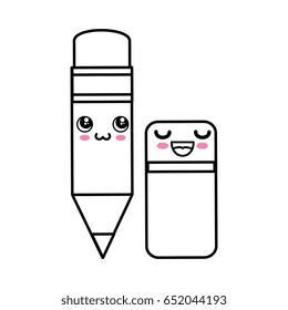 Pencil kawaii cartoon