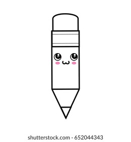 Pencil kawaii cartoon